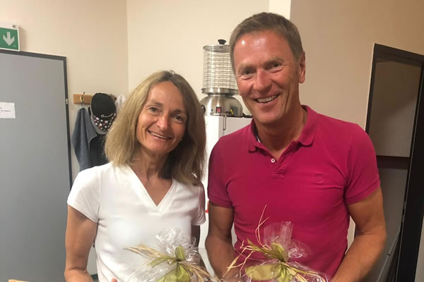 Rosemarie Seiwald und Hans Kalchhofer - Sieger des Saisonschluss Mixed Turnier 2019